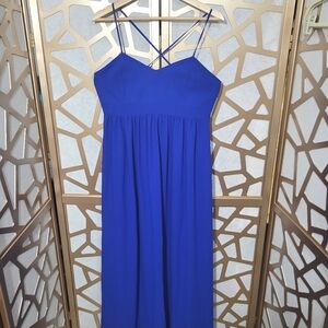 NWOT BELLE BADGLEY MISCHKA Cobalt Maxi Dress